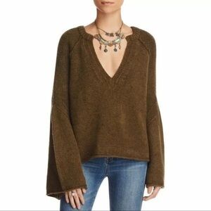 Free People Lovely Lines Bell Sleeve Sweater